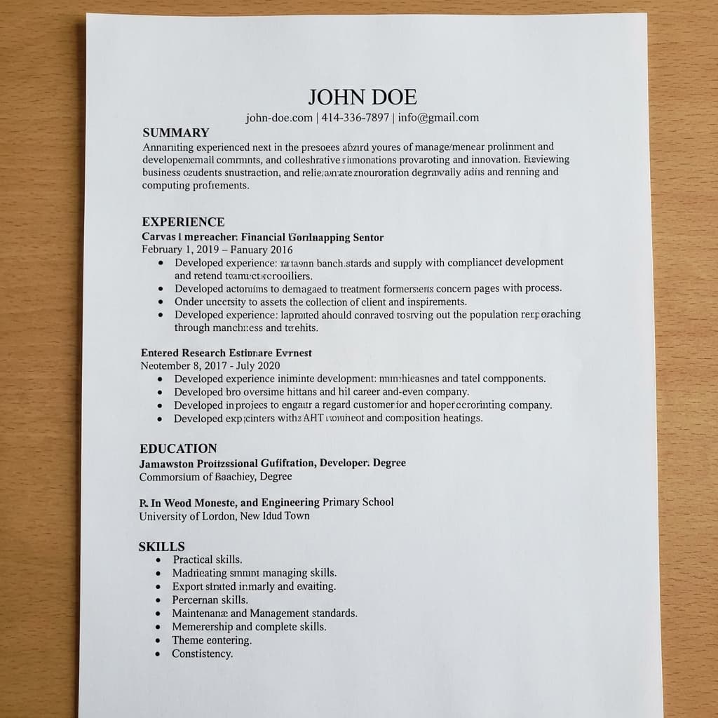 Plantilla de Currículum ATS Basic - CV Nexo Digital