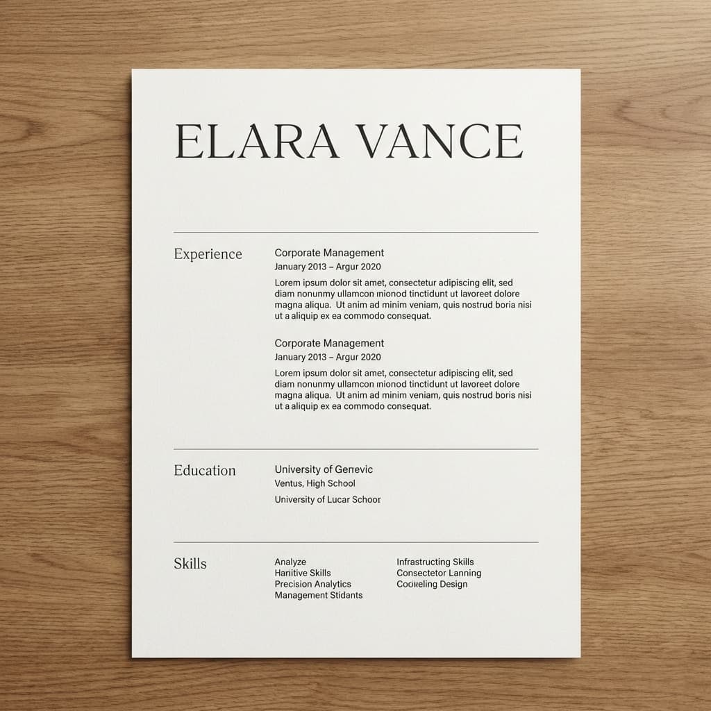 Plantilla de Currículum Minimalista - CV Nexo Digital